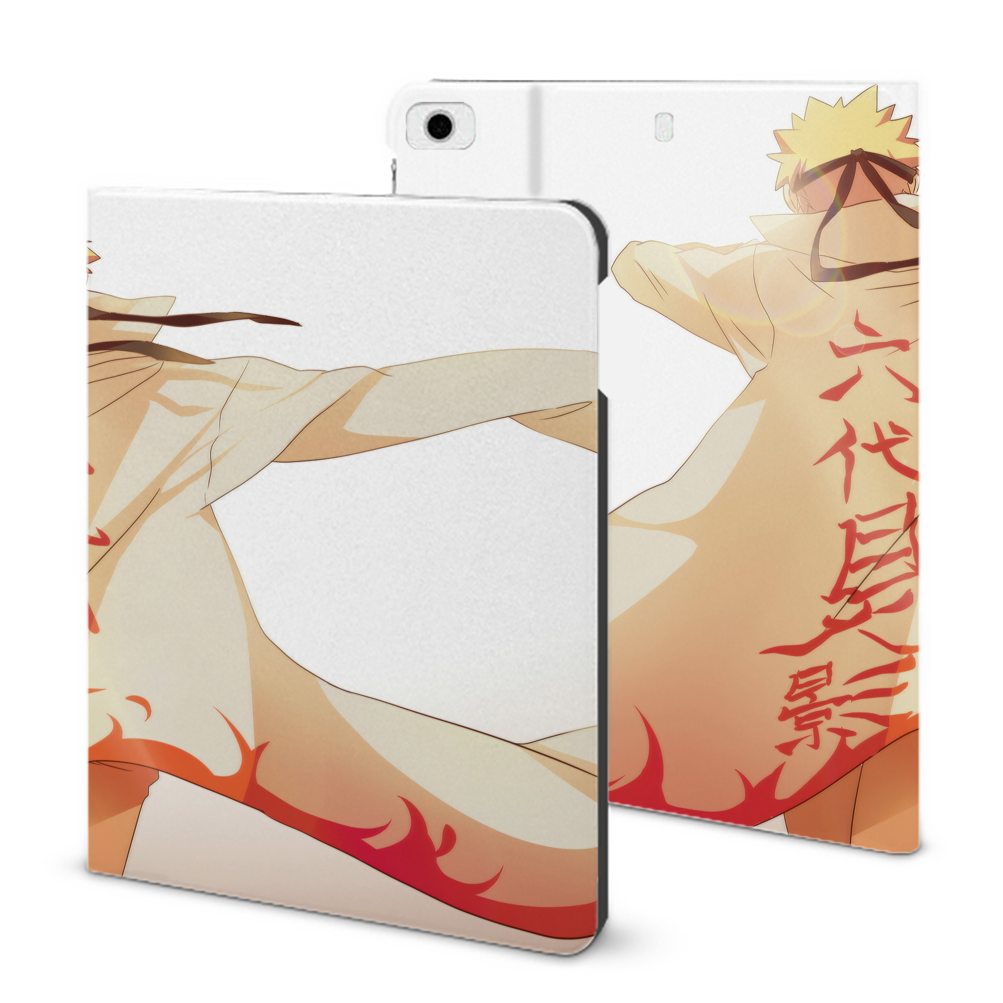 （画像用） NARUTO -ナルト- NARUTO -ナルト- 疾風伝 IPad ケース ブック型 PUレザー TPU 耐衝撃 軽量 薄型 ペン収納なし 全面保護 IPad 各モデル対応